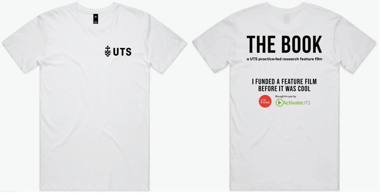 THE BOOK fundraising T-shirt
