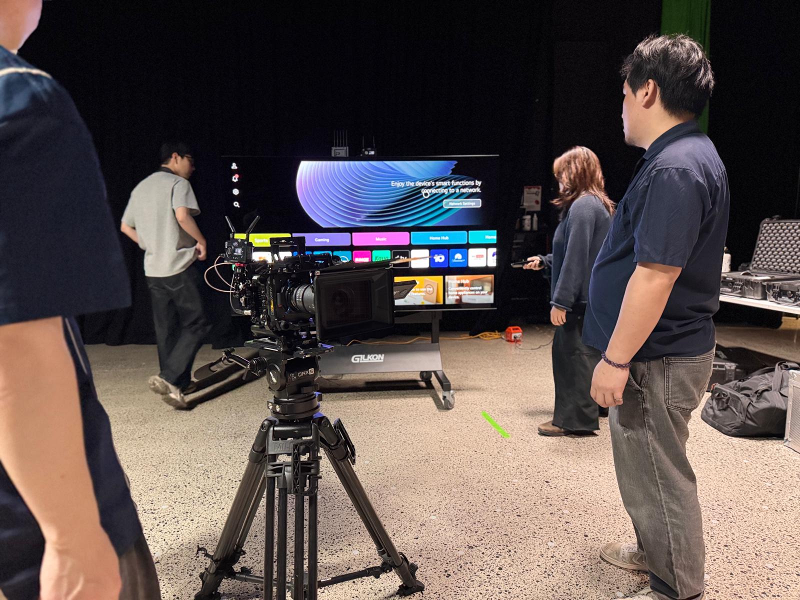 On set — camera department
