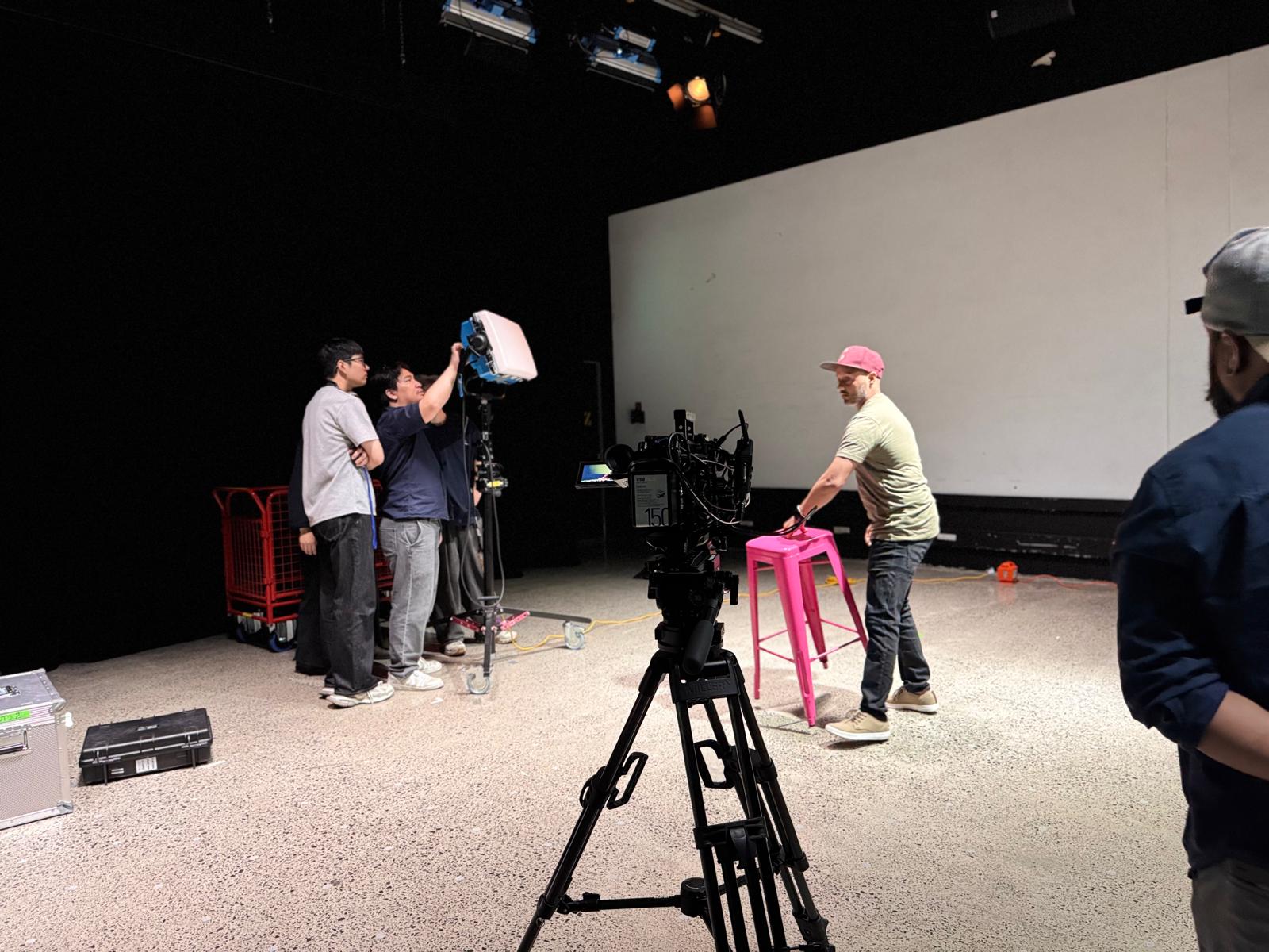 On set — camera department