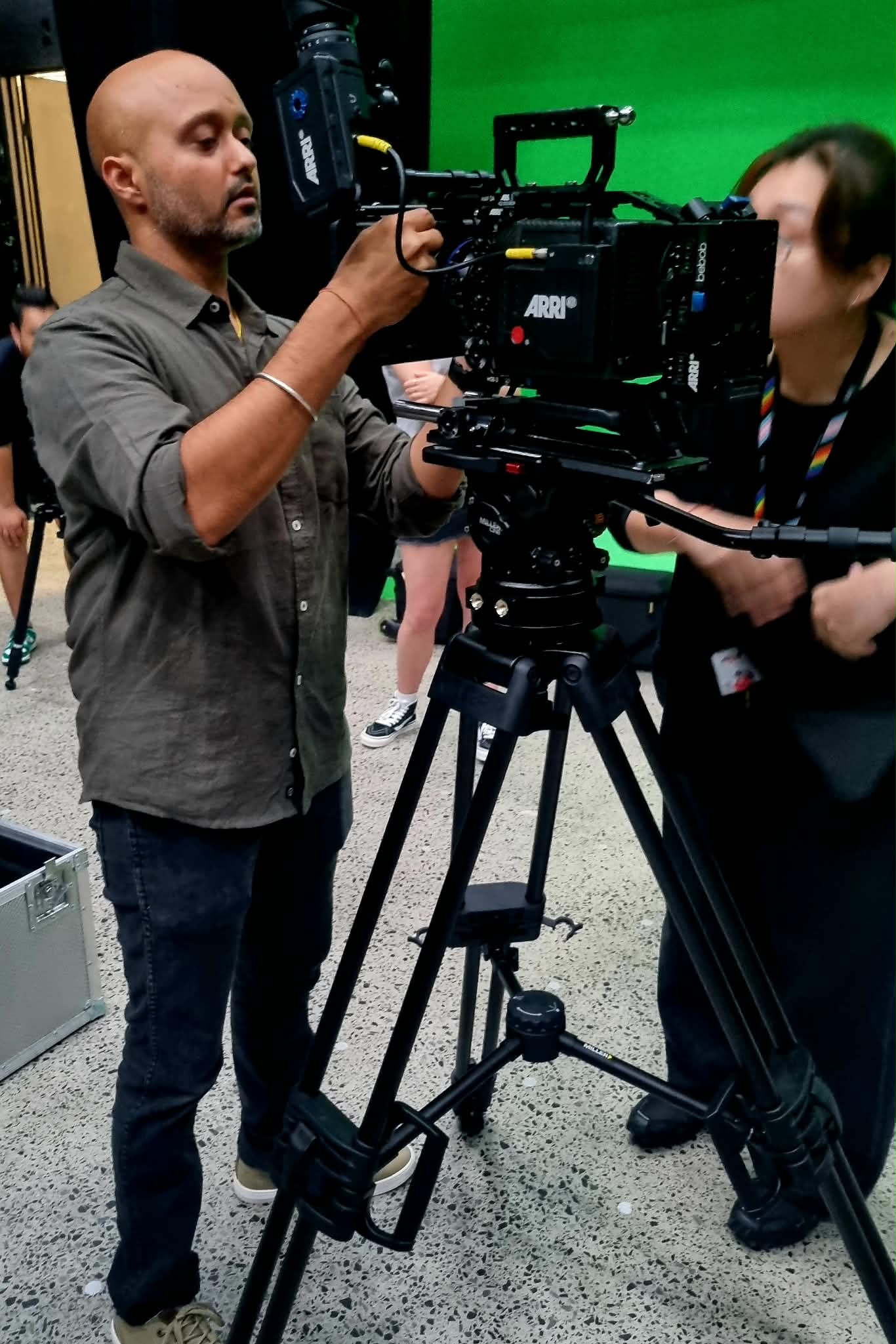 On set — camera department