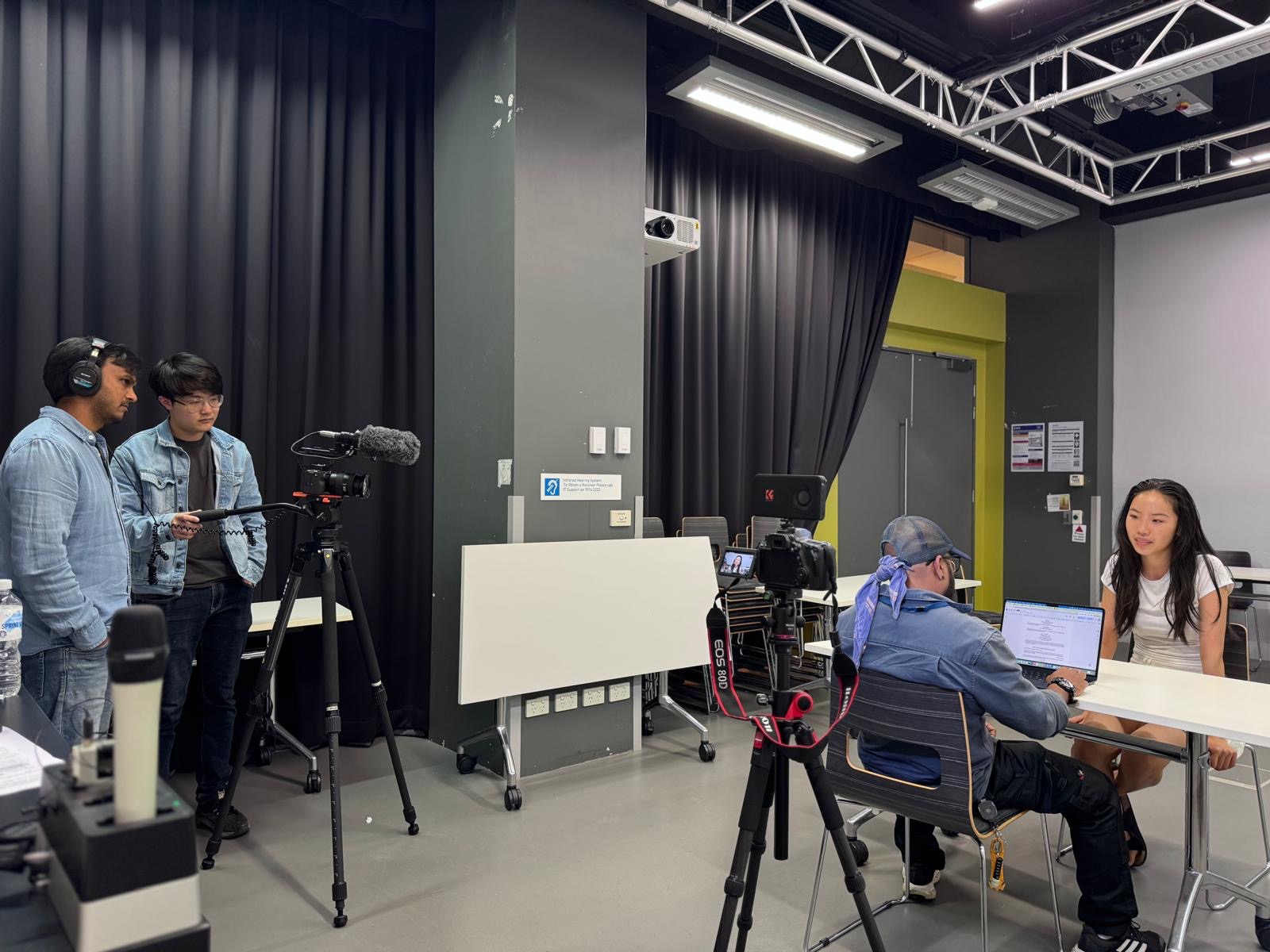 Audition day — behind the scenes